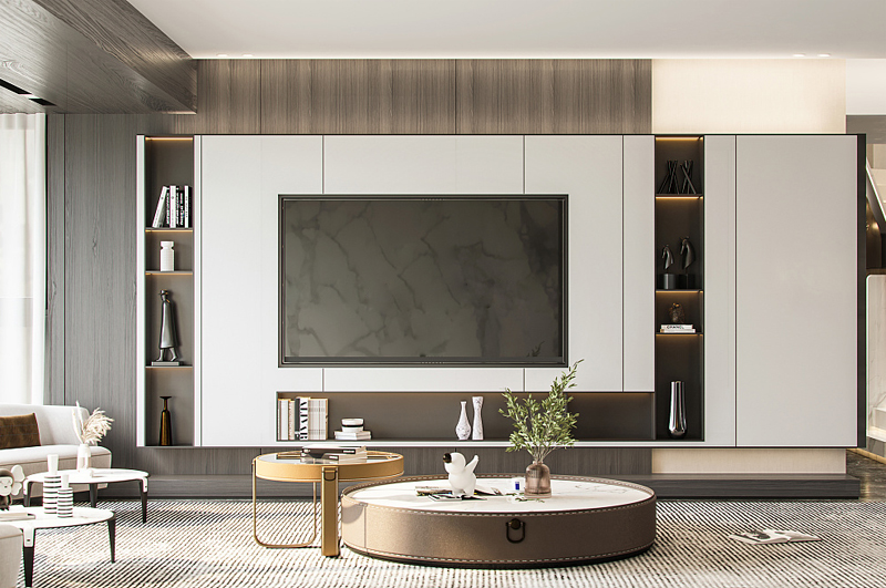 140平極簡輕奢風(fēng)格裝修效果圖